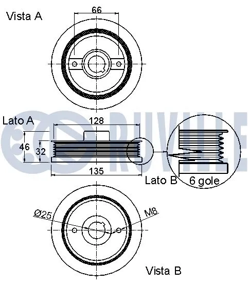 Belt Pulley, crankshaft