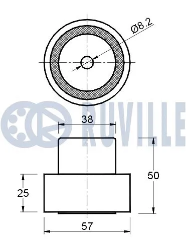 Deflection/Guide Pulley, timing belt