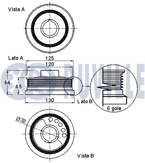 Belt Pulley, crankshaft