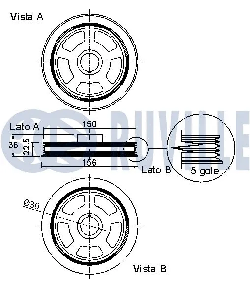 Belt Pulley, crankshaft
