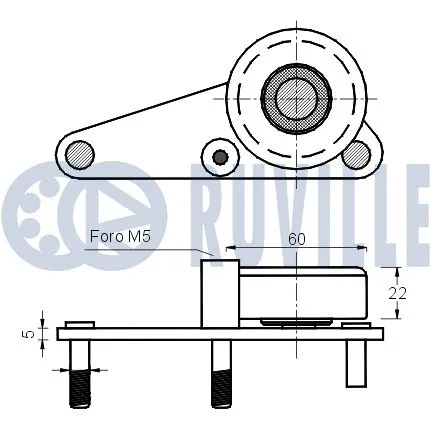 Belt Tensioner, V-ribbed belt