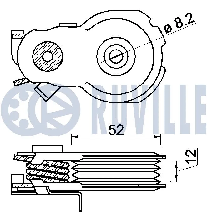 Belt Tensioner, V-ribbed belt