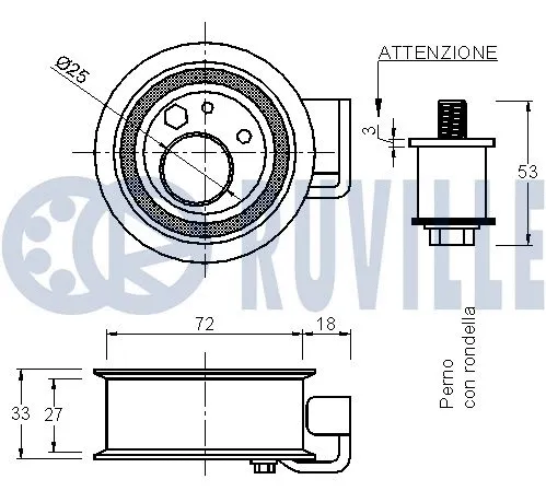 Tensioner Pulley, timing belt