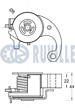Tensioner, timing belt