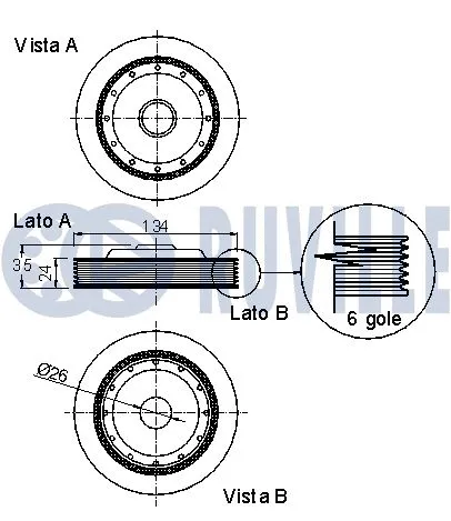 Belt Pulley, crankshaft