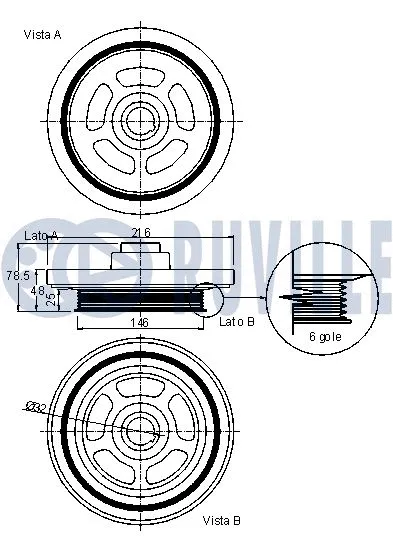 Belt Pulley, crankshaft