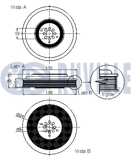 Belt Pulley, crankshaft