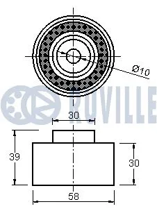 Deflection/Guide Pulley, timing belt