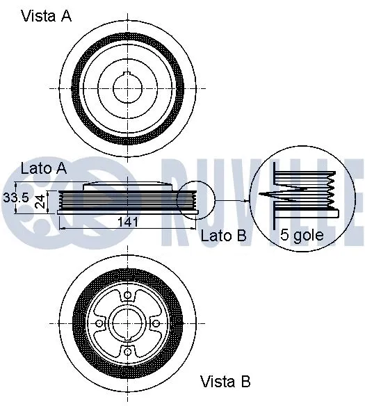 Belt Pulley, crankshaft