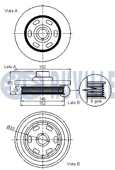 Belt Pulley, crankshaft