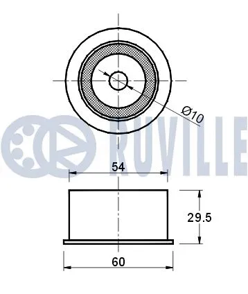 Deflection/Guide Pulley, timing belt