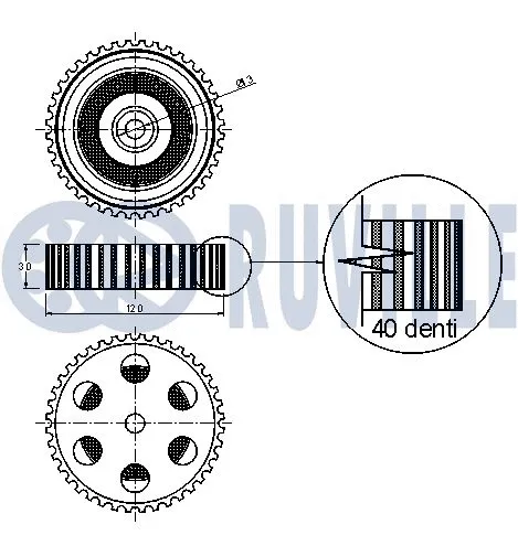 Belt Pulley, crankshaft