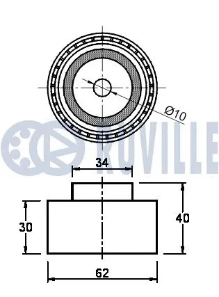 Deflection/Guide Pulley, timing belt