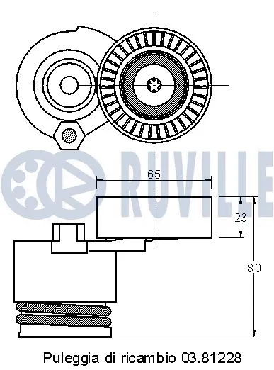 Belt Tensioner, V-ribbed belt
