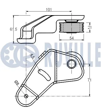 Belt Tensioner, V-ribbed belt