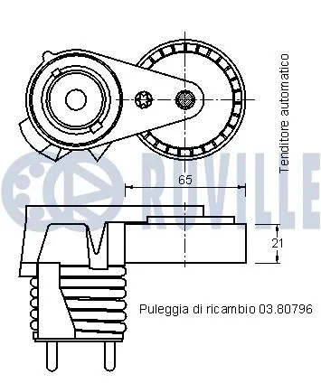 Belt Tensioner, V-ribbed belt