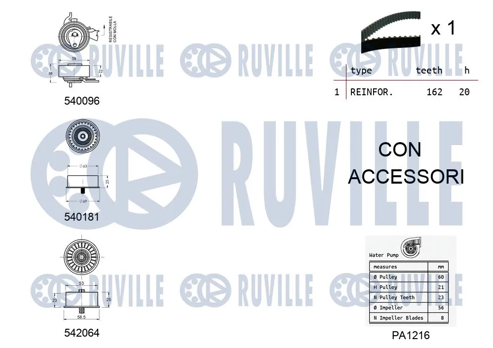 Water Pump & Timing Belt Kit