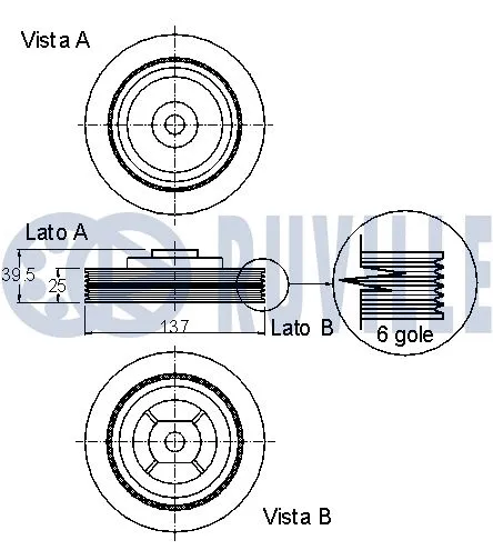 Belt Pulley, crankshaft