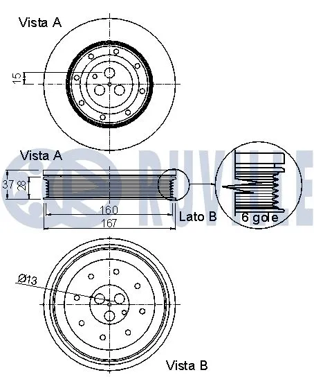 Belt Pulley, crankshaft