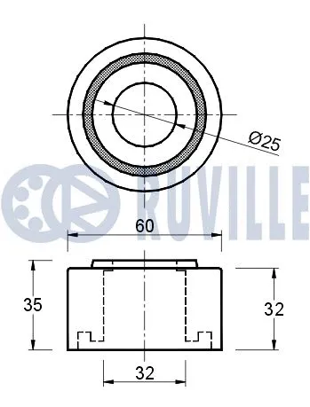 Deflection/Guide Pulley, timing belt