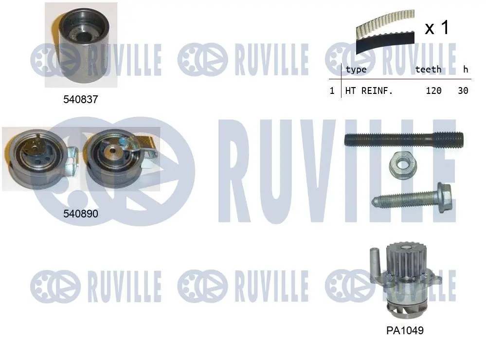 Water Pump & Timing Belt Kit (5501372)