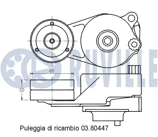 Belt Tensioner, V-ribbed belt