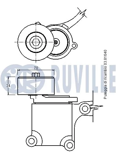 Belt Tensioner, V-ribbed belt