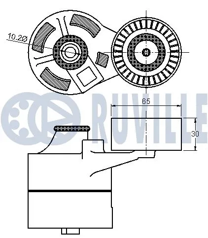 Belt Tensioner, V-ribbed belt