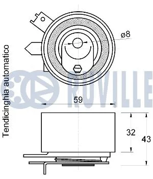 Tensioner Pulley, timing belt