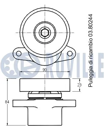 Belt Tensioner, V-ribbed belt