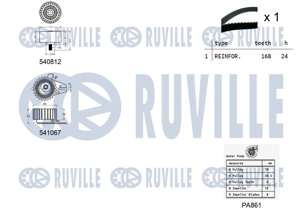 Water Pump & Timing Belt Kit