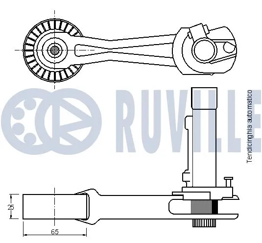 Belt Tensioner, V-ribbed belt
