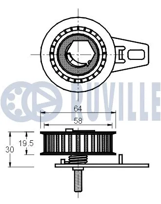 Tensioner Pulley, timing belt