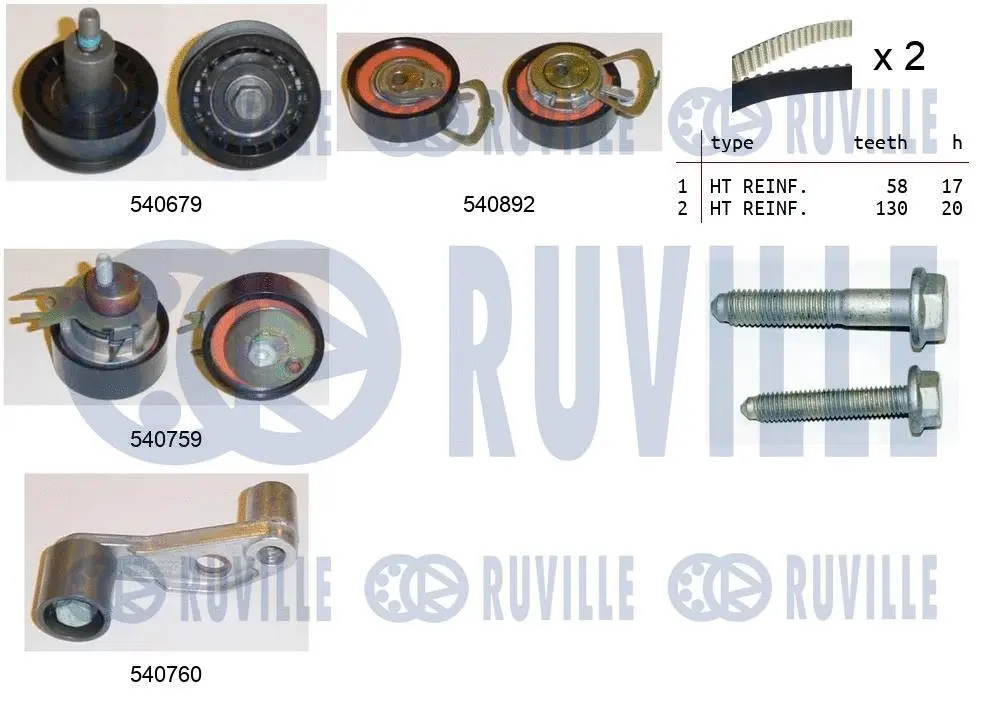 Timing Belt Kit (550136)