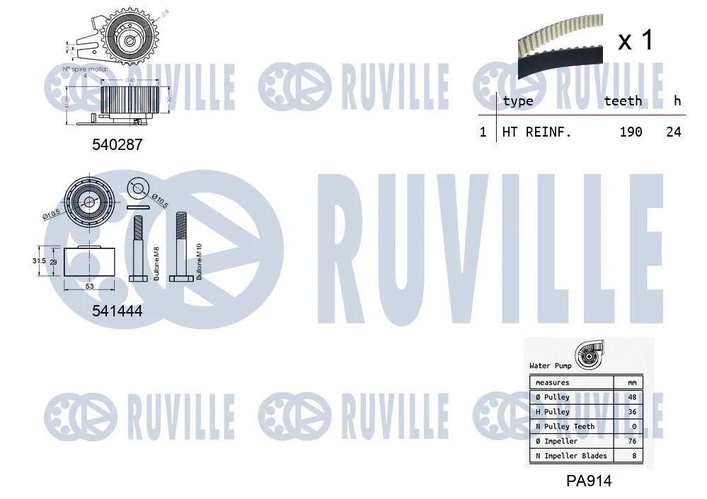 Water Pump & Timing Belt Kit