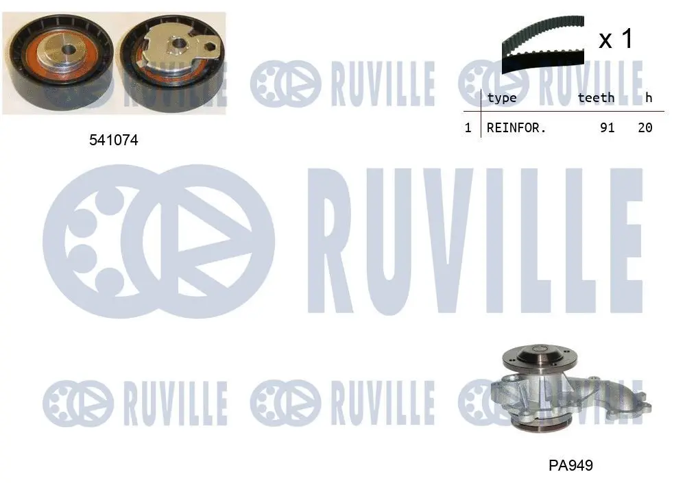 Water Pump & Timing Belt Kit (5500541)