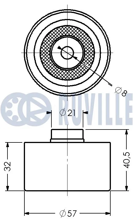 Deflection/Guide Pulley, timing belt