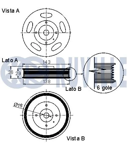 Belt Pulley, crankshaft