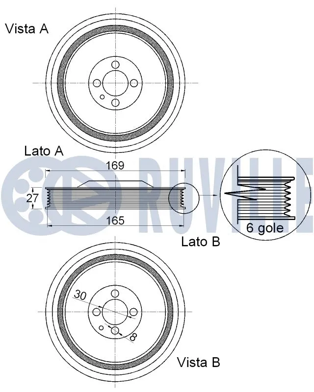 Belt Pulley, crankshaft