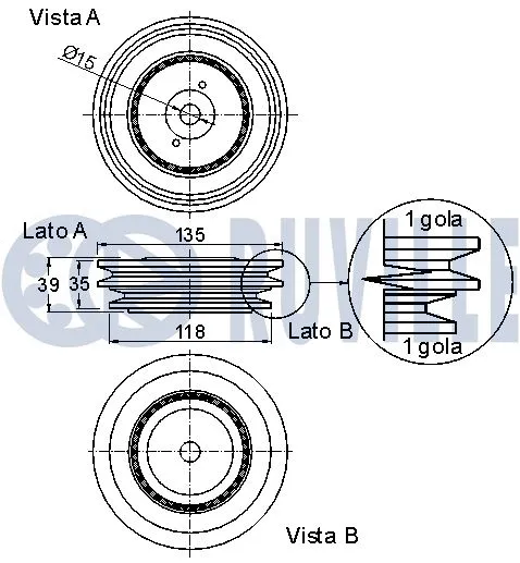Belt Pulley, crankshaft