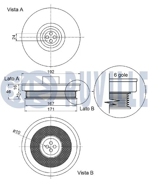 Belt Pulley, crankshaft