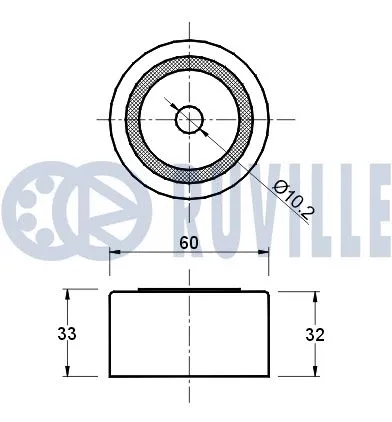 Deflection/Guide Pulley, timing belt