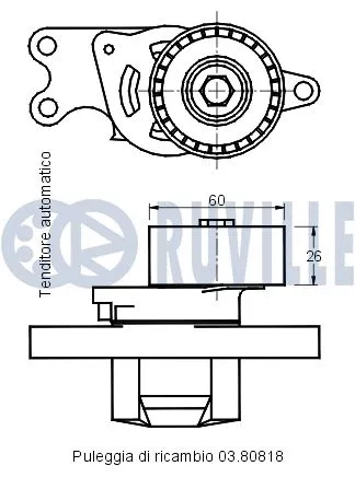 Belt Tensioner, V-ribbed belt
