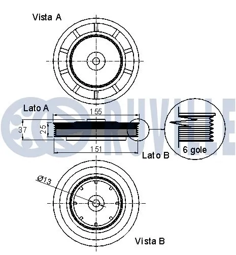 Belt Pulley, crankshaft