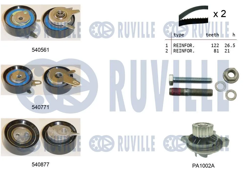 Water Pump & Timing Belt Kit (5503851)