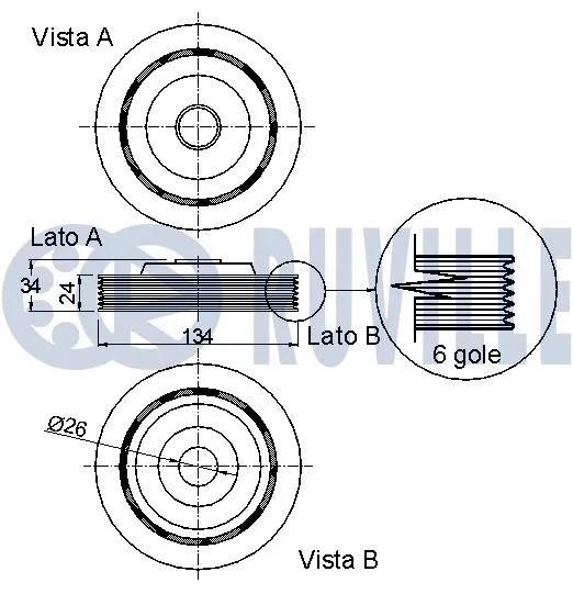 Belt Pulley, crankshaft