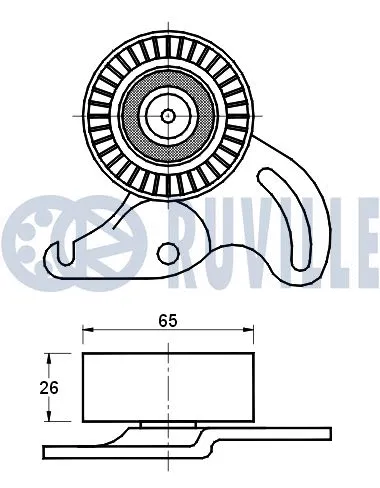 Belt Tensioner, V-ribbed belt