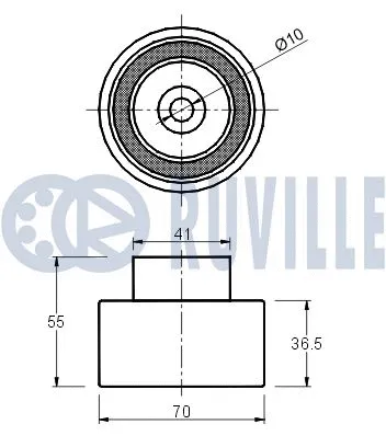 Deflection/Guide Pulley, timing belt