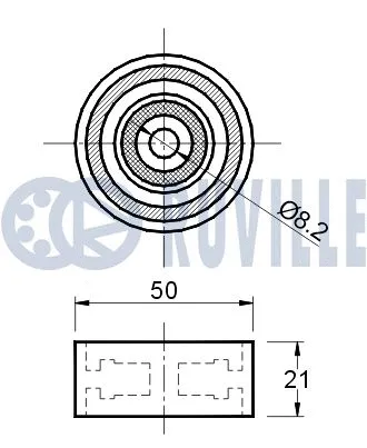 Deflection/Guide Pulley, timing belt