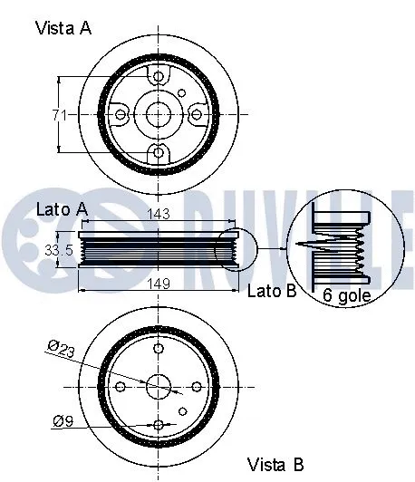 Belt Pulley, crankshaft